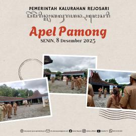 Apel Pamong Kalurahan Rejosari, Senin, 8 Desember 2025